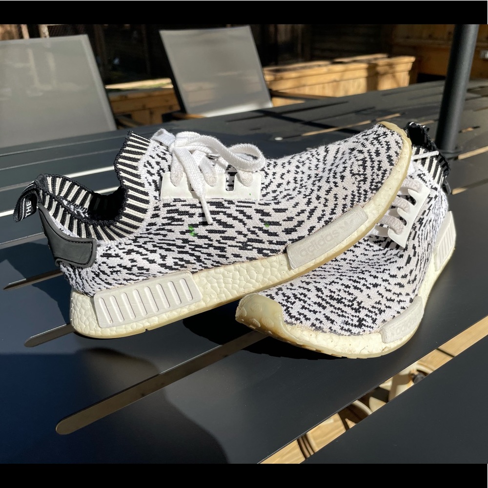 NMD R1 Primeknit | White and Black NMDs